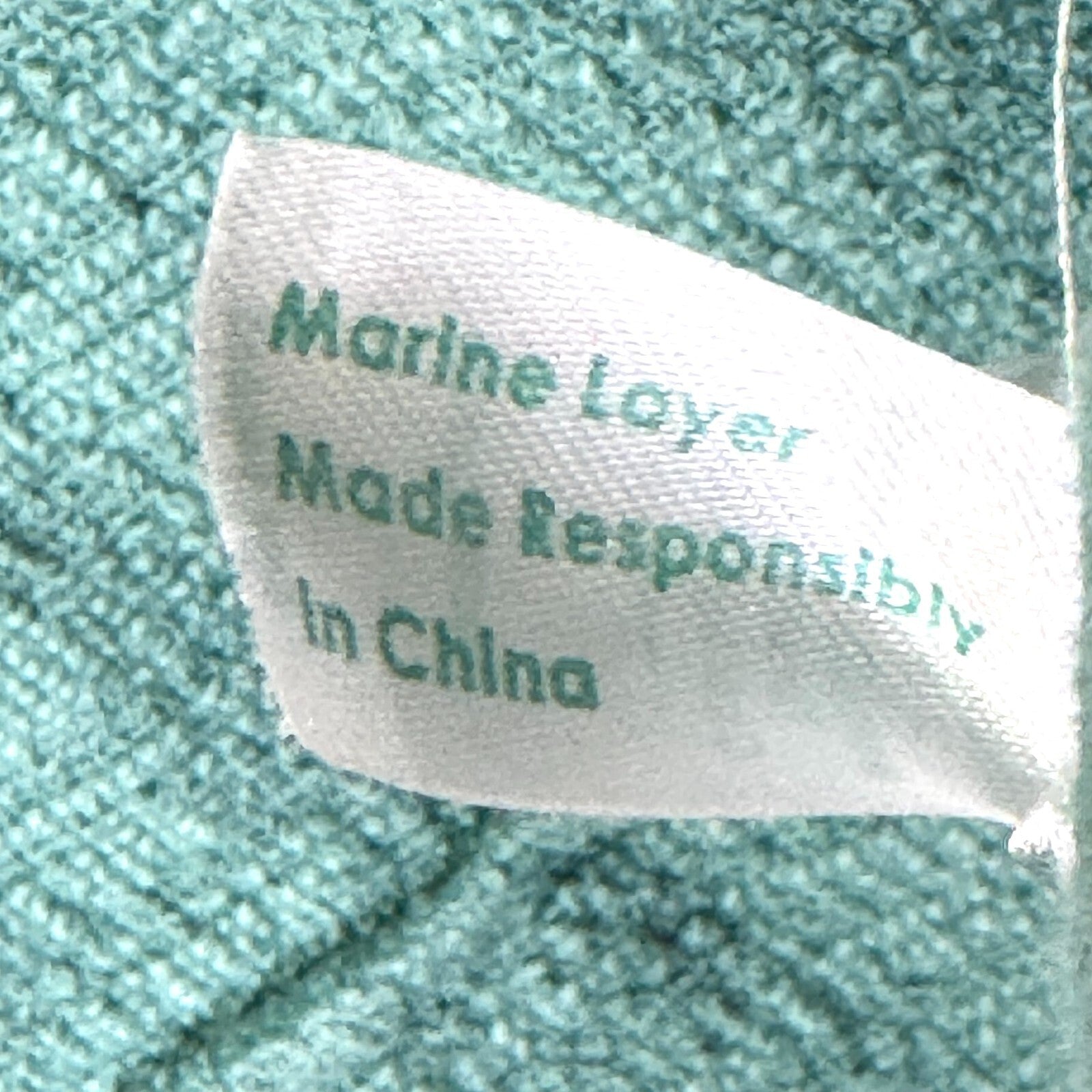 Marine Layer Portola Beach Hoodie Men’s Size Small Beryl Green