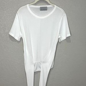 Modern Citizen Top Size Small Jude White Cropped Tie-Front