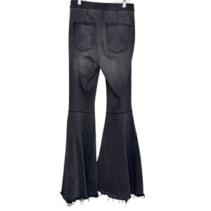 We The Free Jeans 26 Black Just Float On Flare Bell Bottom Distressed Boho