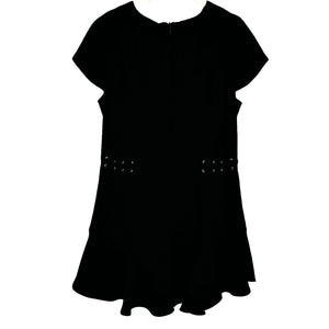 Amanda Uprichard Black Mckenna Lace Side Waist Mini Dress Size Medium $194