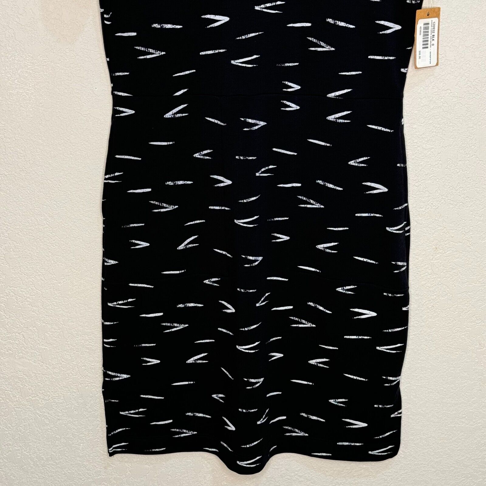 Title Nine Fresh Terry Dress Sandpiper Black Short Sleeve Size XS NEW $99