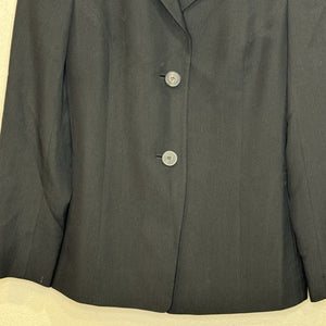 Akris x Bergdorf Goodman Blazer Jacket Size 6 Silk Black