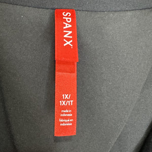 Spanx Blazer Womens 1X Black Perfect Asymmetrical Tailored One Button Stretch
