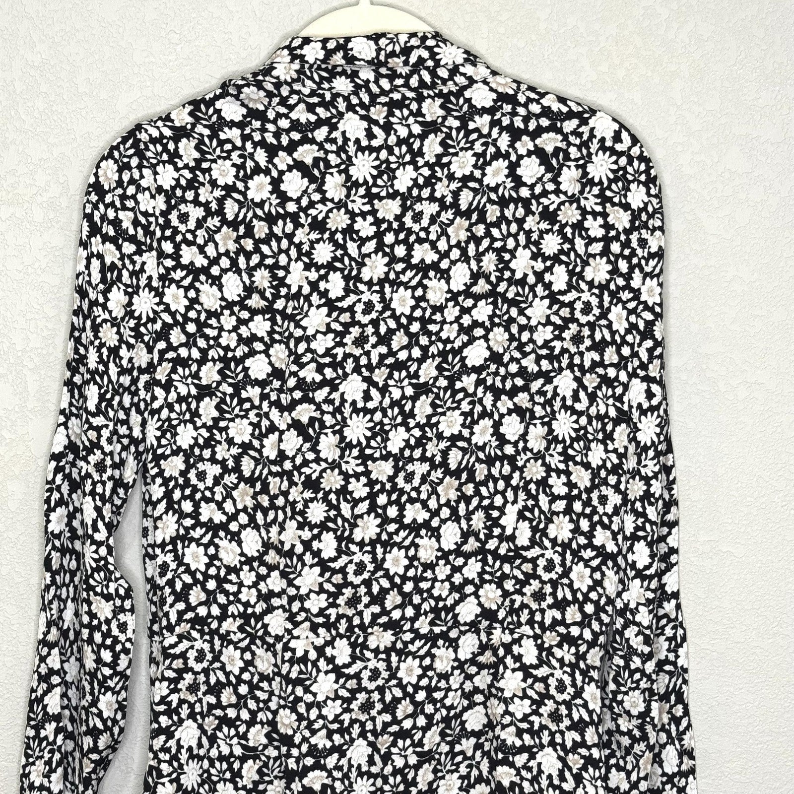 Samsoe & Samsoe Dress Womens Small Petit Fleur Bette Is Floral Long Sleeve