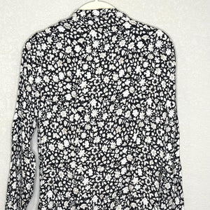Samsoe & Samsoe Dress Womens Small Petit Fleur Bette Is Floral Long Sleeve