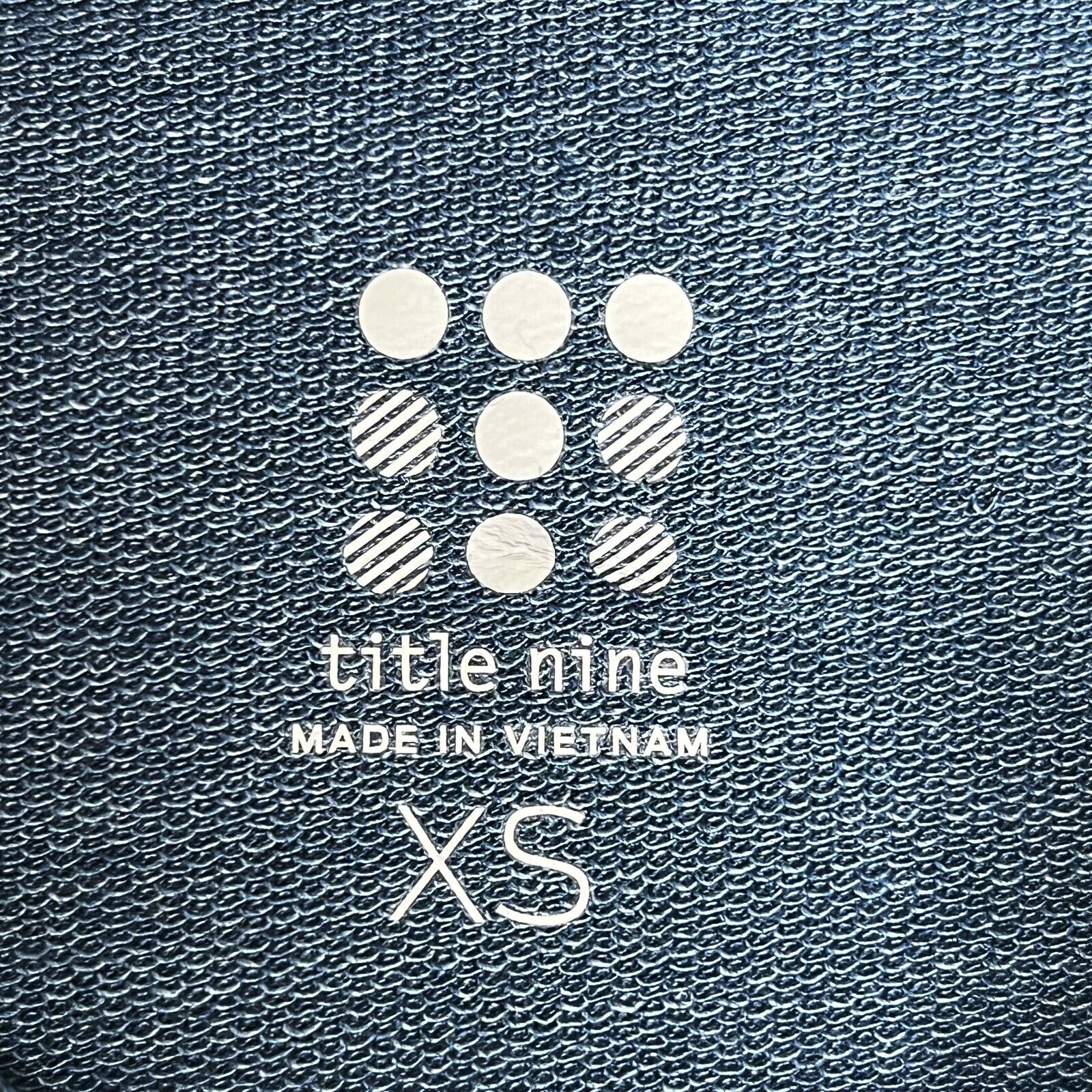 Title Nine Blue Long Sleeve Hoodie Dress w Front Zipper Pocket Size XS