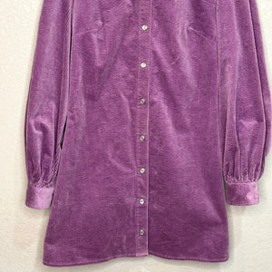 SAMSOE SAMSOE Purple Jasper Corduroy Mini Dress Size Small