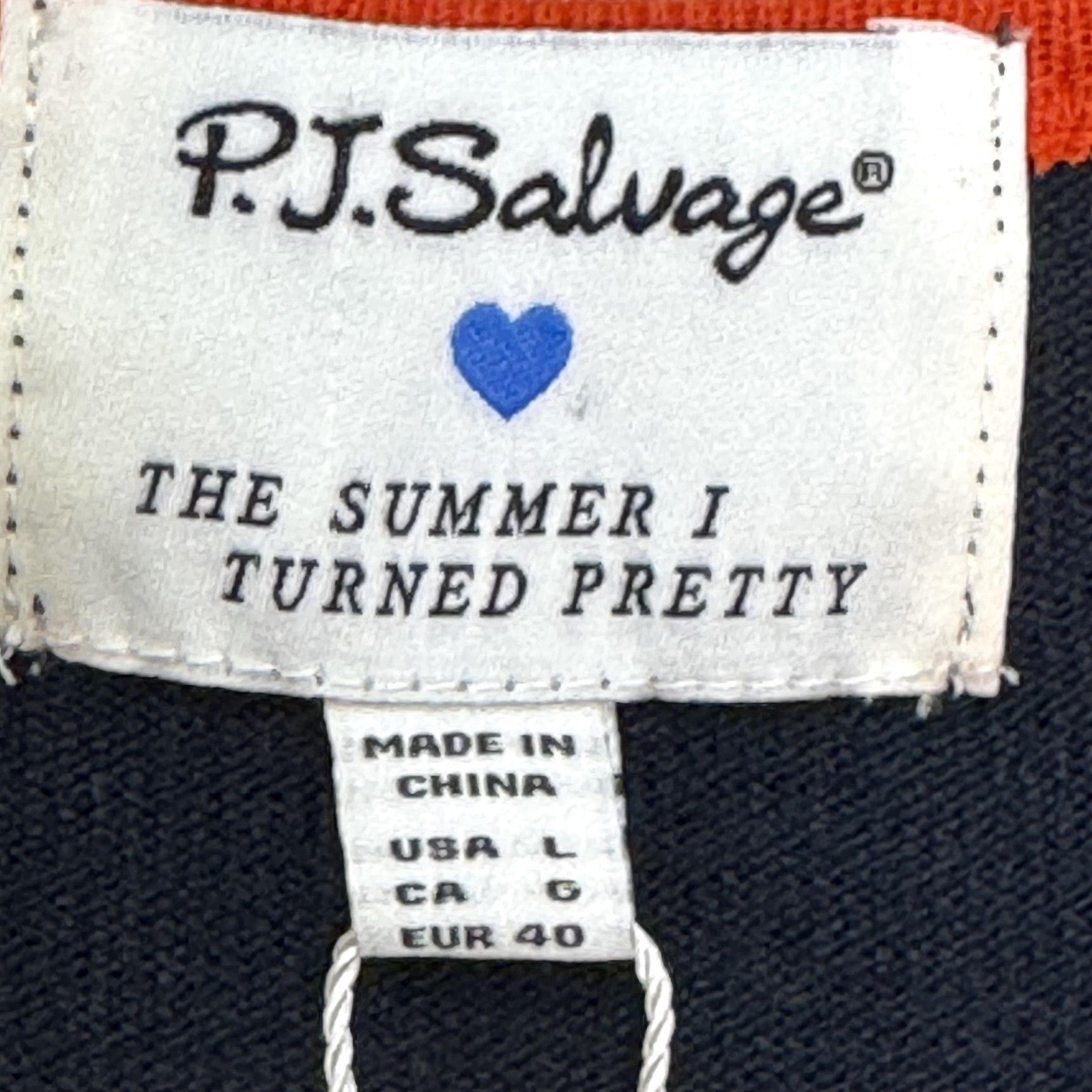 PJ Salvage Tank Top Womens Large Navy The Summer I Turned Pretty Cousins Beach