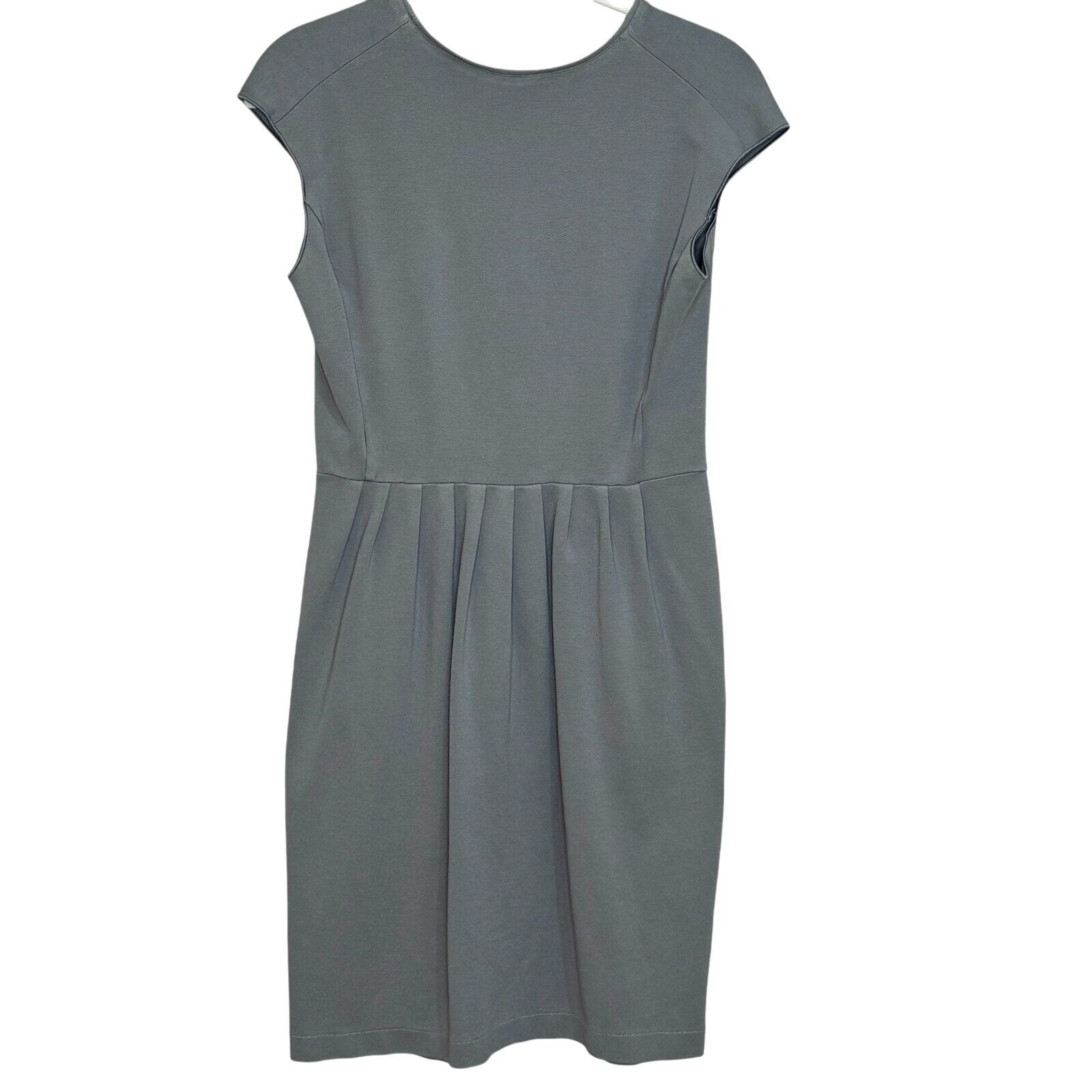 Emporio Armani Grey Cap Sleeve Jersey Dress Approx US Size 4 (40)