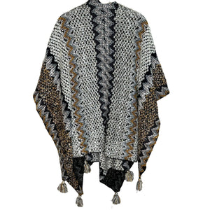 Michael Stars Sweater Poncho Blanket Wrap One Size