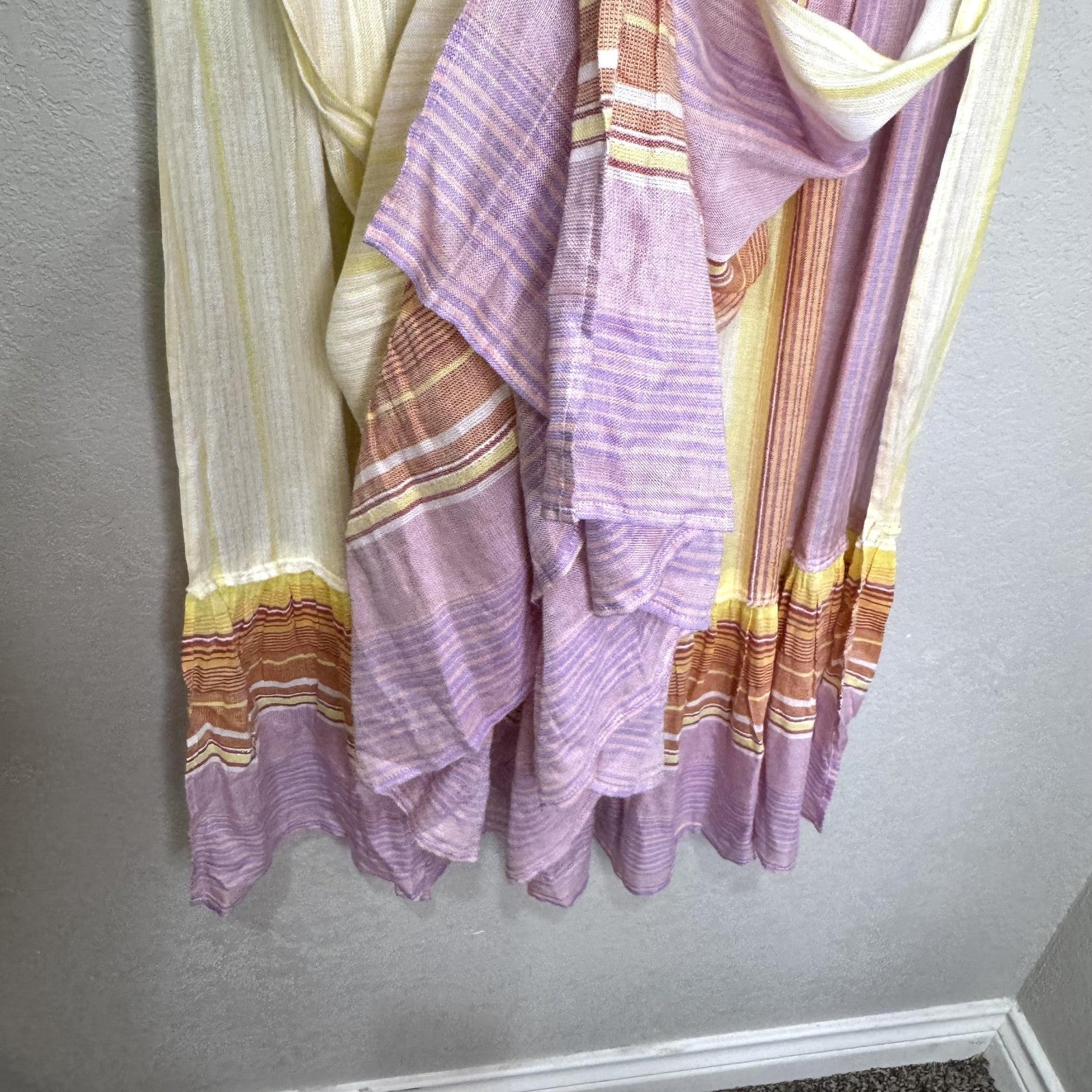 Jen's Pirate Booty Skirt Size Small Carnival Lia Maxi Boho Tiered Striped India
