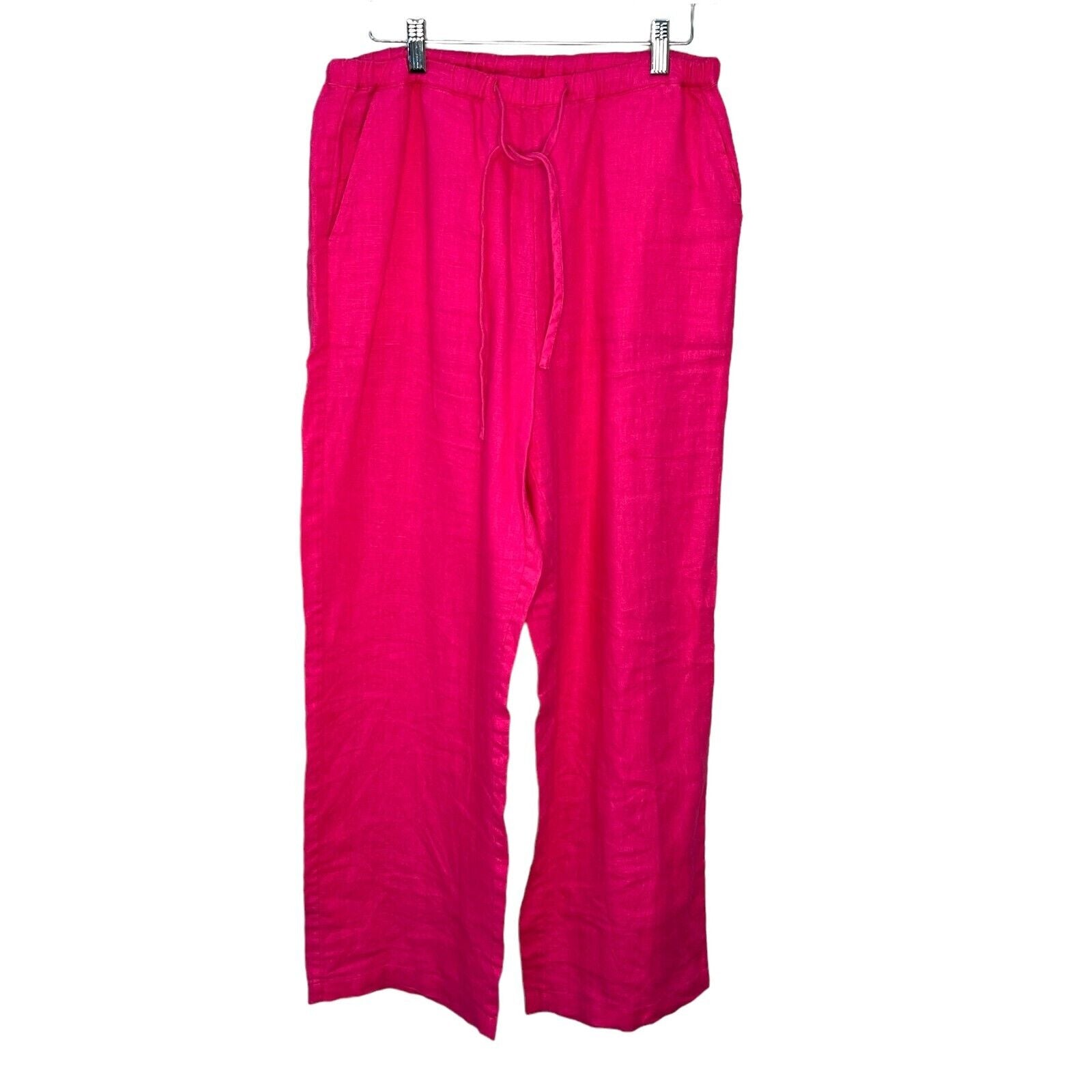 Rails Raspberry Pink Emmie Linen Pants Size Medium $186