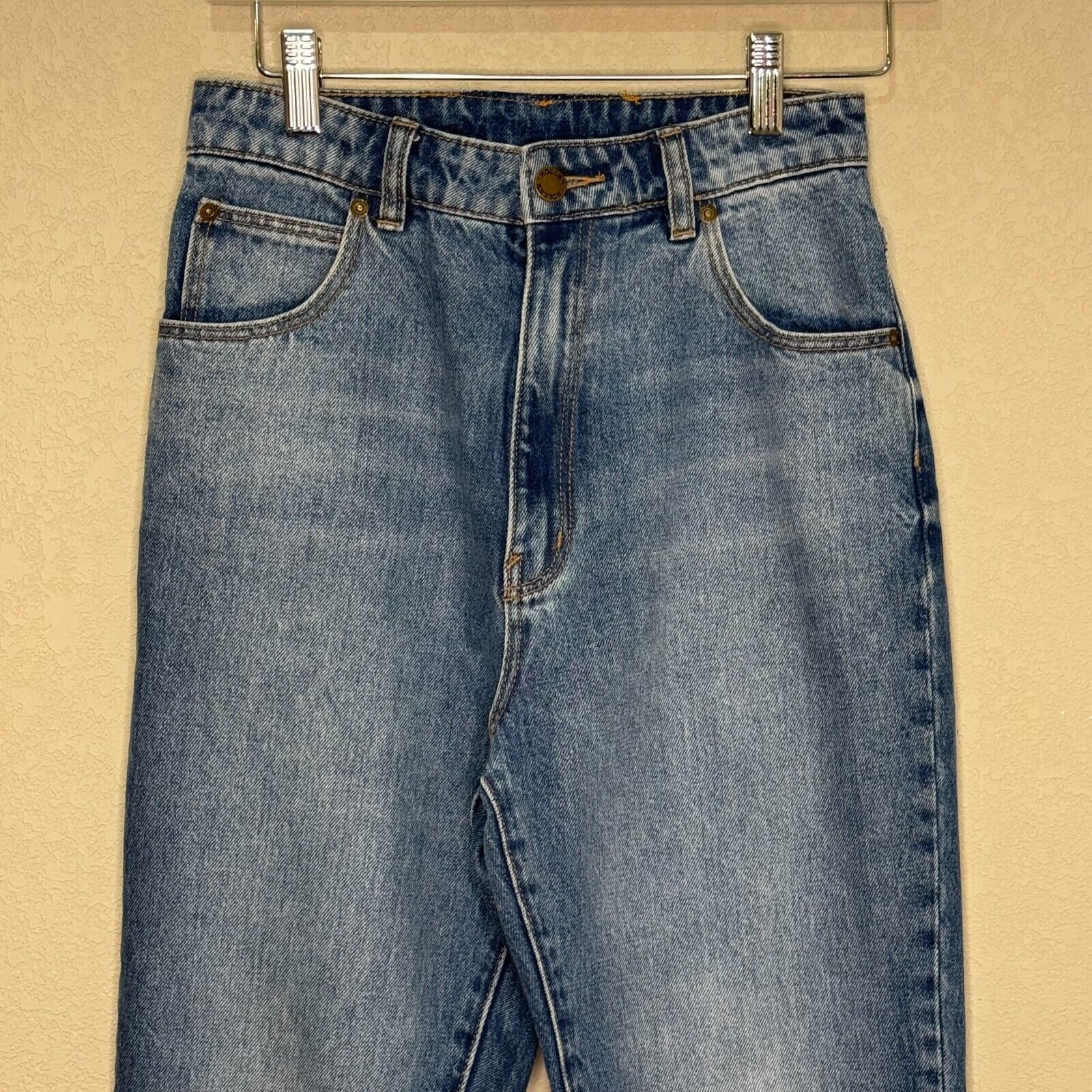 Rolla's Original High Rise Straight Jeans Women's Size 27 Medium Blue Denim