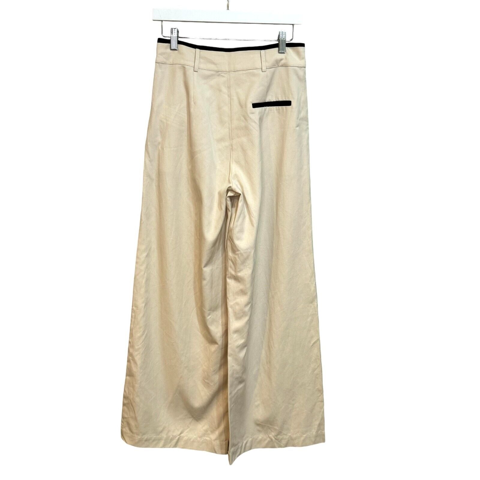 Anthropologie Sovere Studio NEW Wide-Leg Neutral Express Pants Size Small $189