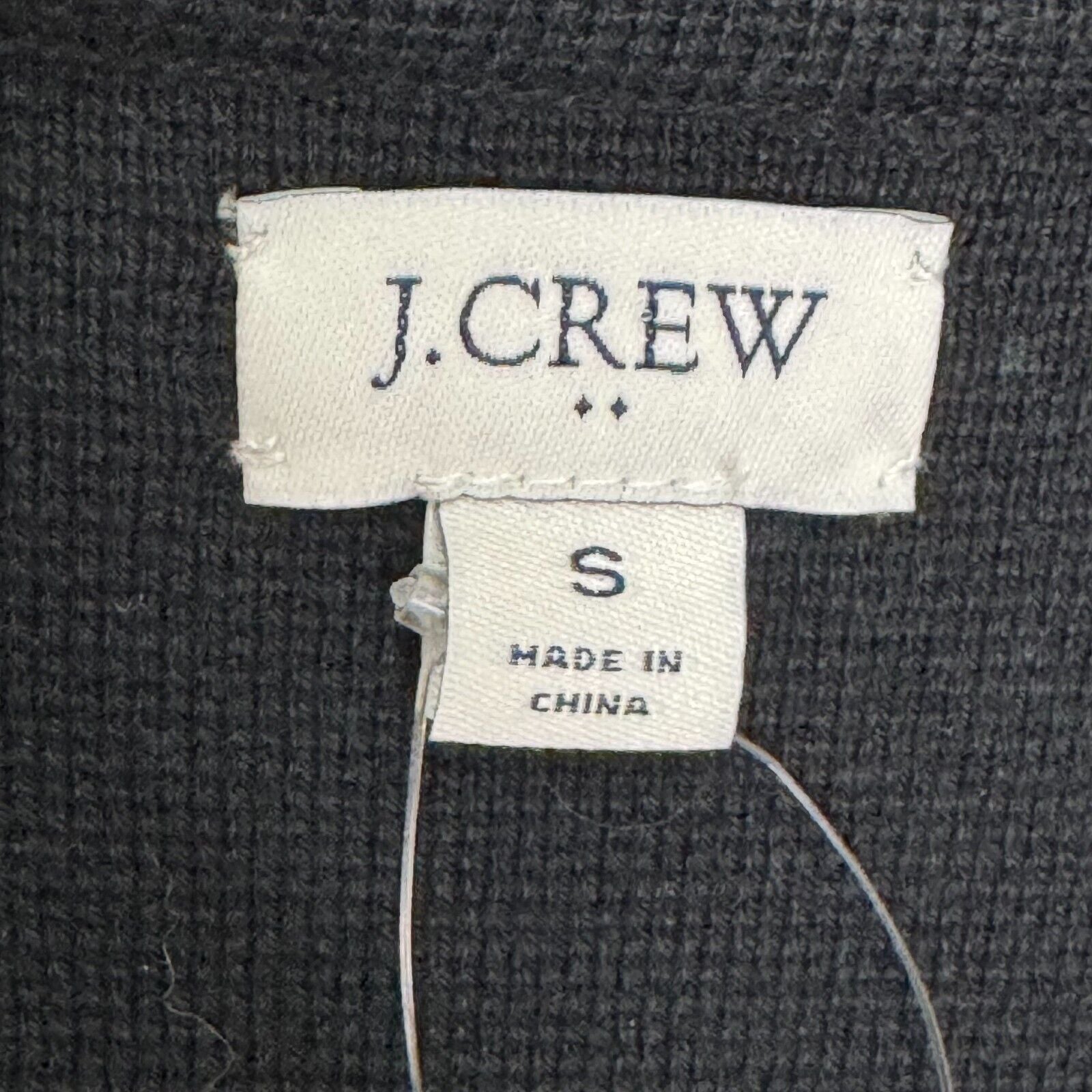 J. Crew Factory Schoolboy Sweater Blazer Size Small NEW Black Stretch Cotton