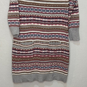 Sundance Sweater Dress Size Medium Elise Lighthouse Wool Blend Fair Isle