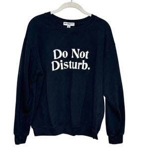 Sub.Urban Riot Willow Sweatshirt Size Medium Black White Do Not Disturb