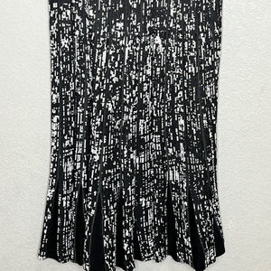 Nic + Zoe Black White Sleeveless Knit Sweater Dress Size Medium