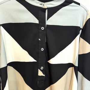 Mara Hoffman Geometric Blouse Top Size XS