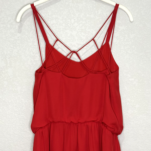 Haute Hippie Dress Womens XS Silk Strappy Mini Cocktail Party Criss Cross Back