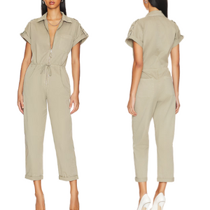 Pistola NEW Pistachio Green Jordan Zip Front Jumpsuit Size Small $188