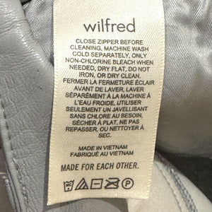 Wilfred Pants 4 Faux Leather High Rise Straight Leg Vegan Leather Marble Grey