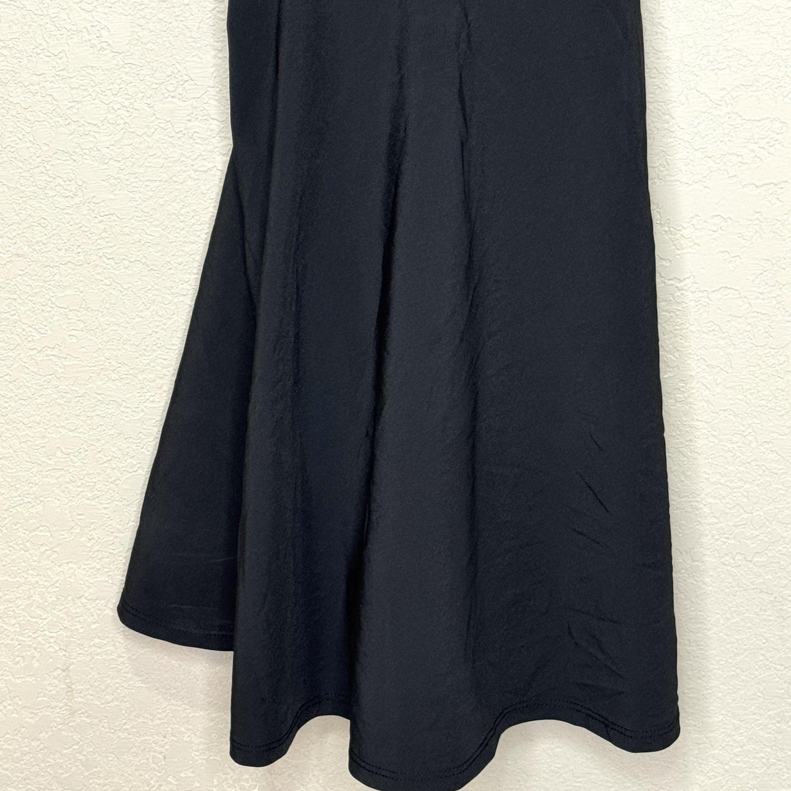 Abercrombie & Fitch Dress Womens Small Black White Trim Cutout Fit Flare NWT