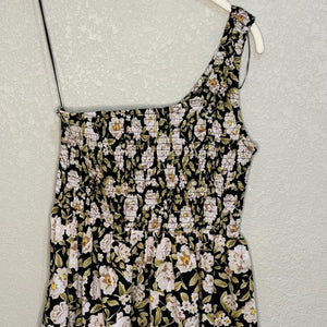 En Saison Kinsley Black Floral One Shoulder Dress Size XS NEW $108