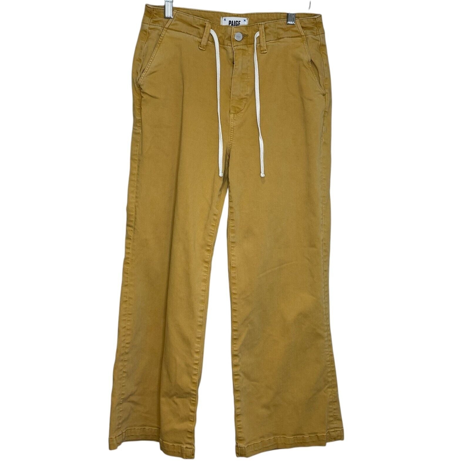 Paige Carly Wide Leg Pants Size 28 $225 Vintage Golden Glow