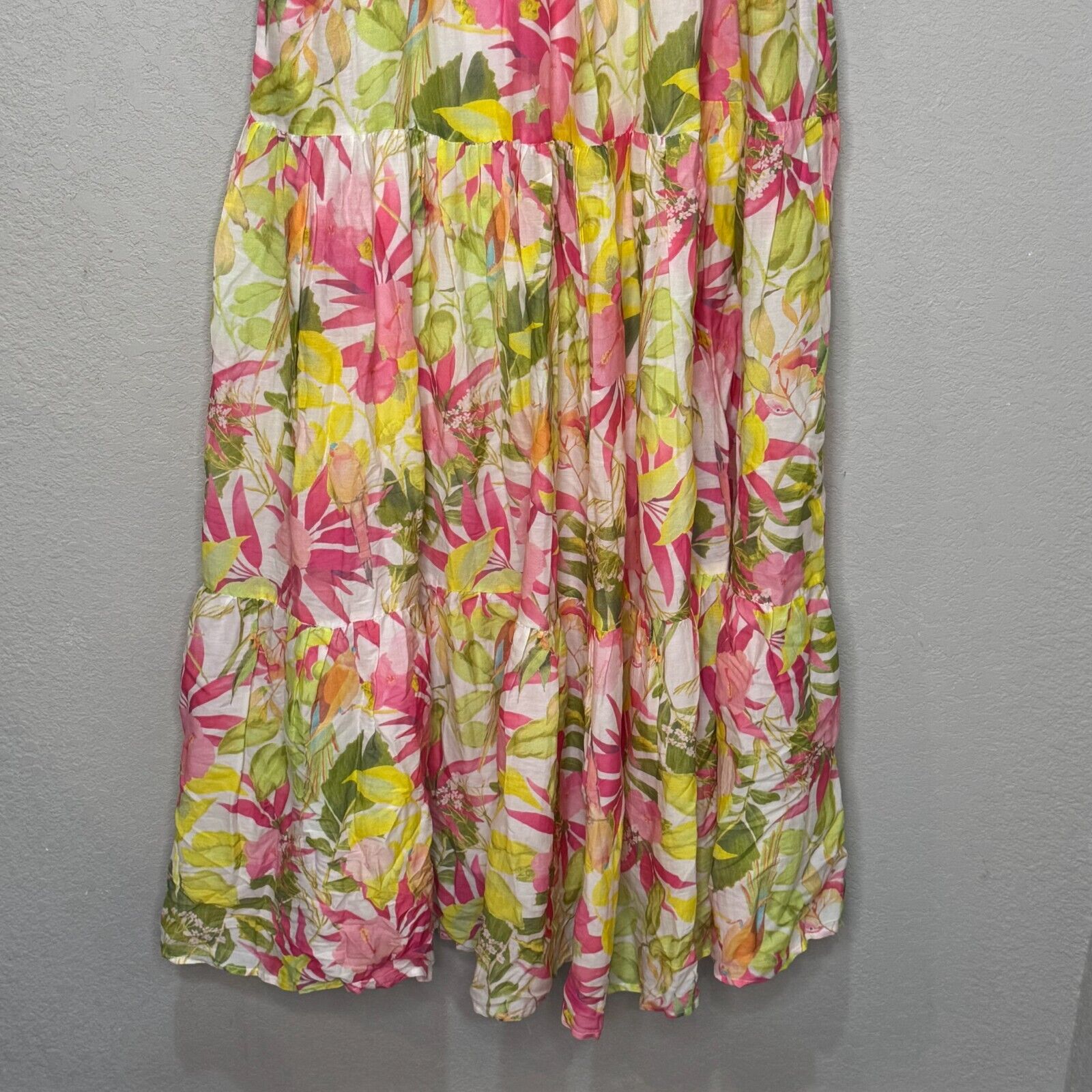 Roberta Roller Rabbit Maxi Dress Size Small Dakota Floral Tiered NEW $228