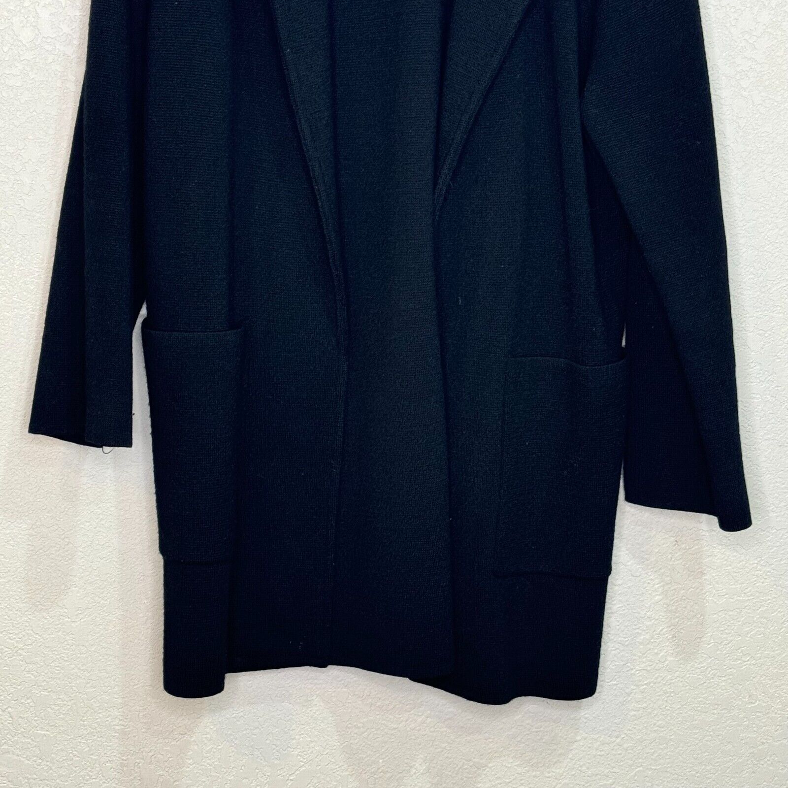 J. Crew Black Open-Front Cardigan Sweater Blazer Size Small