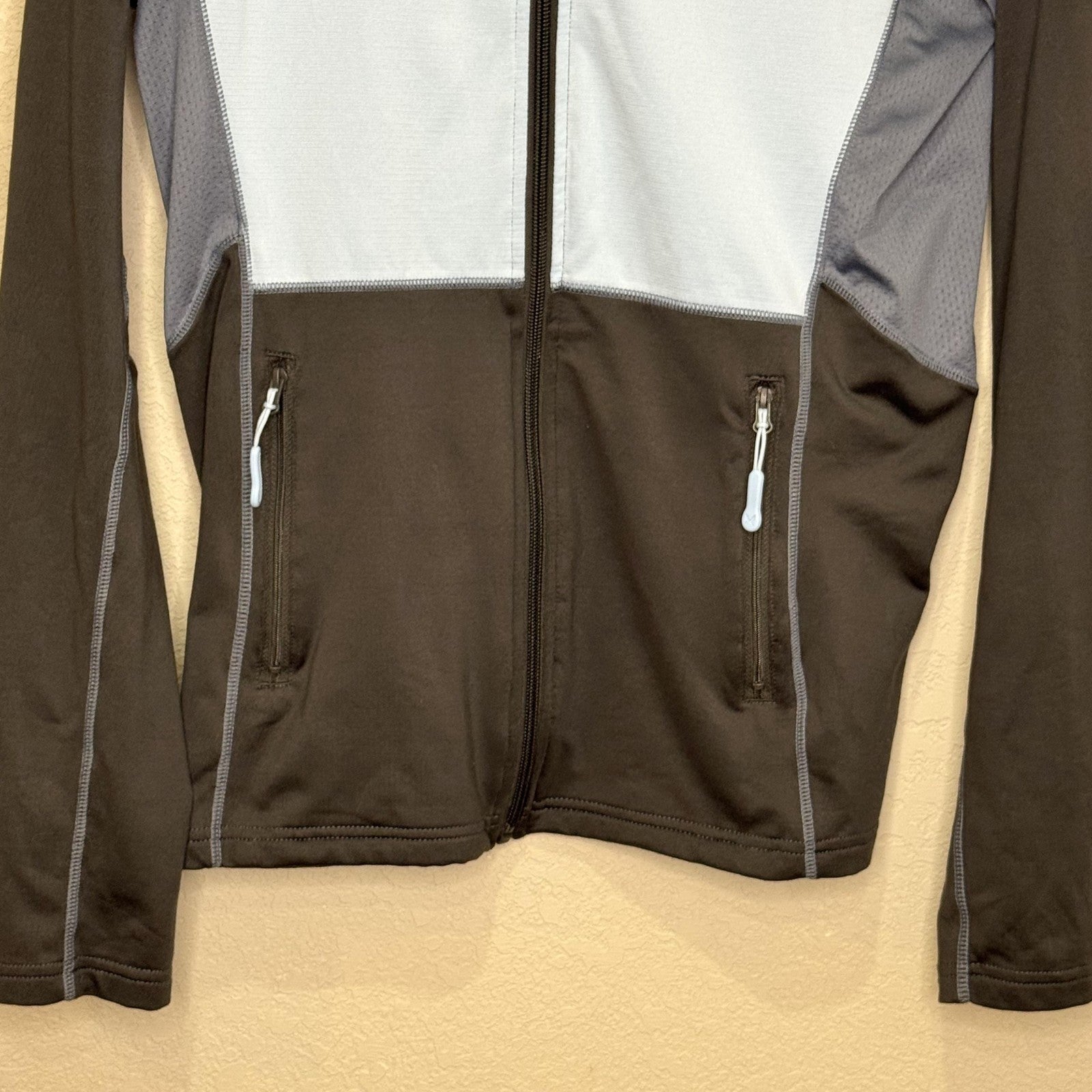 Kari Traa Jacket Womens Medium Light Blue Gray Full Zip Athletic Running 622174