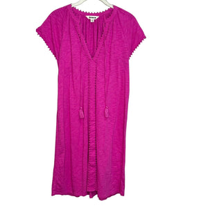 Boden Pink Millie Cotton Pom Dress Size 8