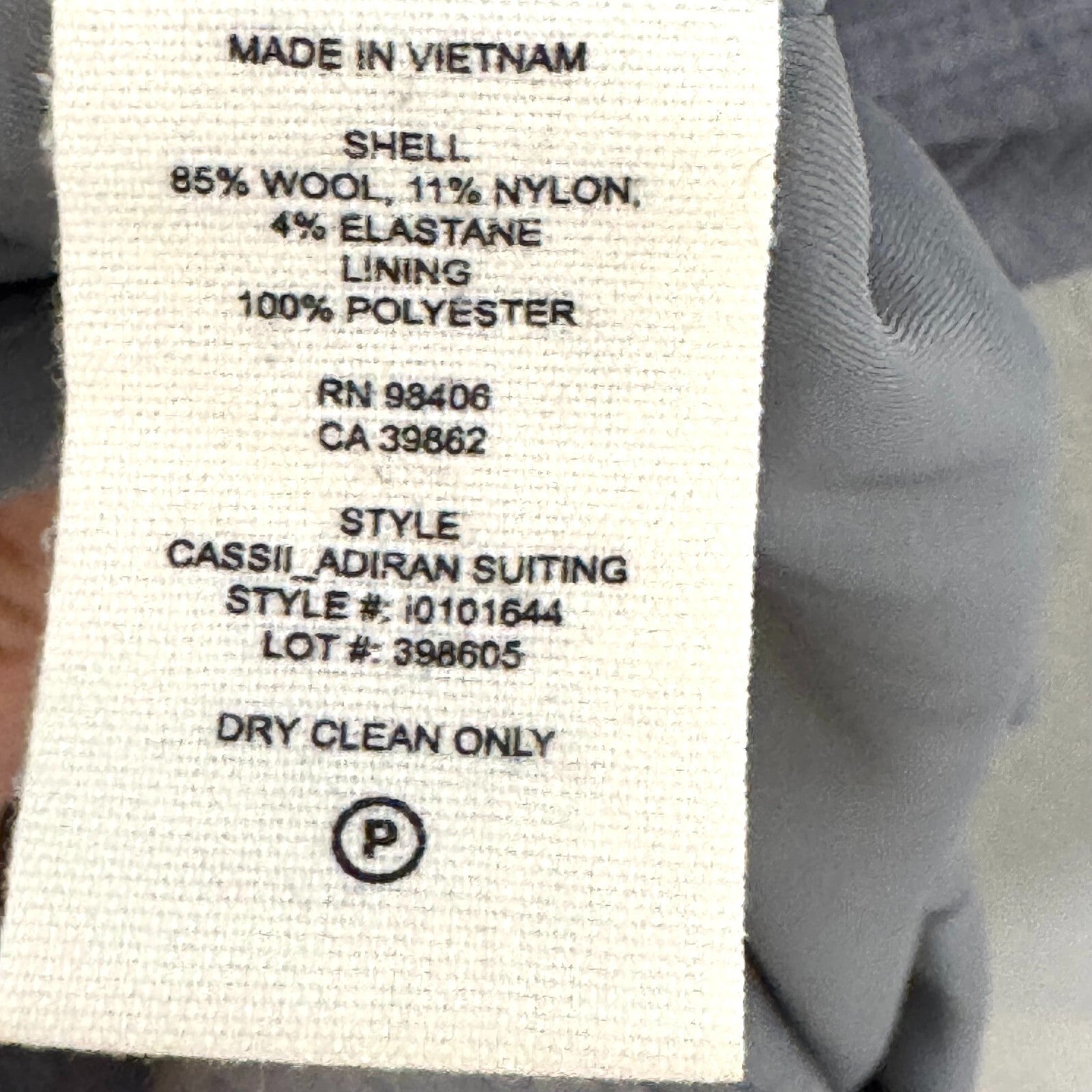 Theory Cassii Dress Size 6 Gray Melange Suiting Short Sleeve Wool Blend Career
