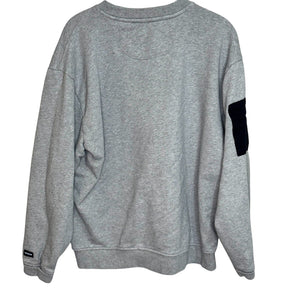 WHOOP Unisex Crewneck Sweatshirt Size Medium Grey Black Streetwear