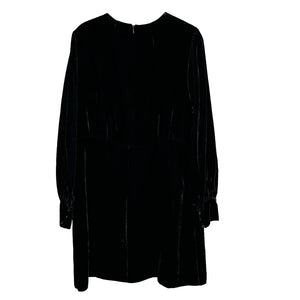 REISS NEW Bianca Black Velvet Mini Dress US Size 10 $345