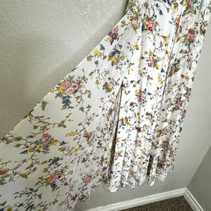 VTG Gail Garner All That Glitters San Francisco Dress Size Small Floral Sheer