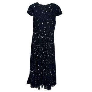 Fame and Partners Dress Black White The Rumi Starry Night Maxi Gown Size 10