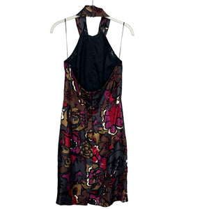 Trina Turk Silk Halter Mini Dress in Harvest Garden Print Size 6