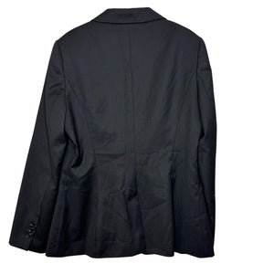Ted Baker Blazer Womens Size 10 Black Wool Blend One Button Suit Jacket Lined