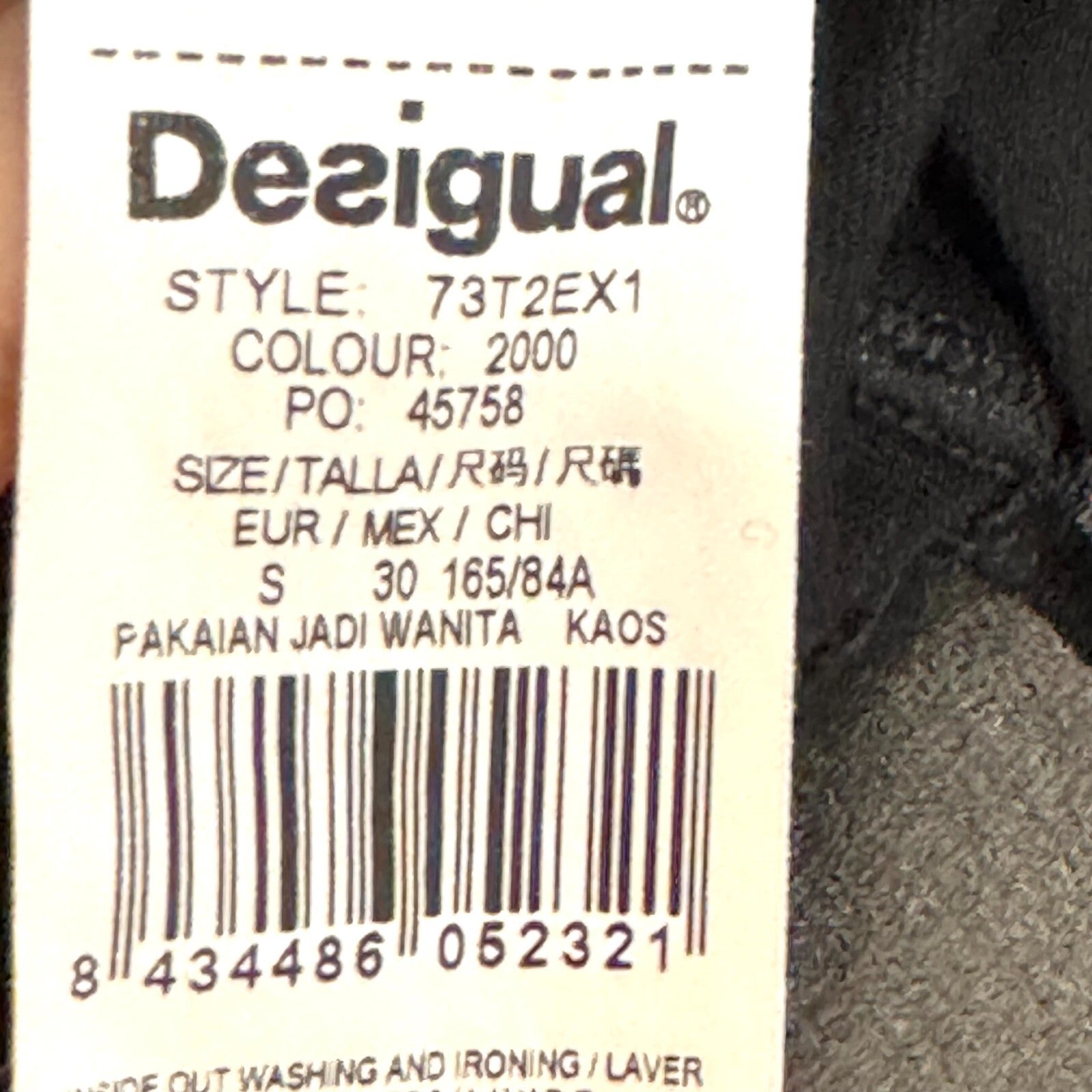 Desigual Black Tank Top Size Small Asymmetric Ruffle Hem Floral Pattern