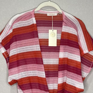 Ramy Brook Dress Womens Medium Large Cruz Striped Knit Tassel Boho Coverup
