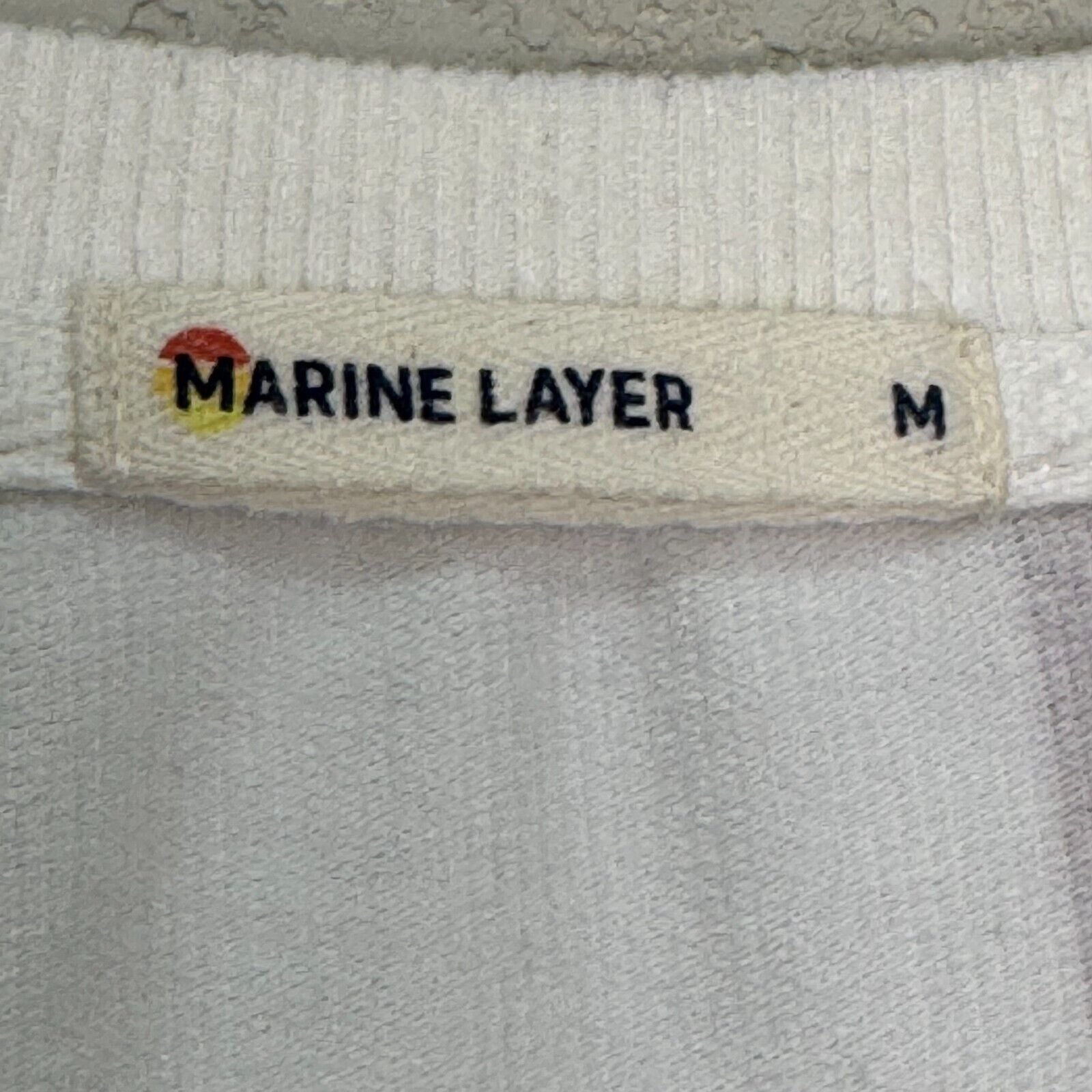 Marine Layer Sweatshirt Top Size Medium Crop Rainbow Multi Stripe Tate