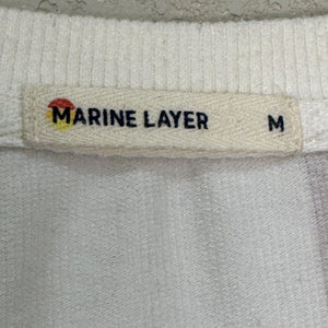 Marine Layer Sweatshirt Top Size Medium Crop Rainbow Multi Stripe Tate