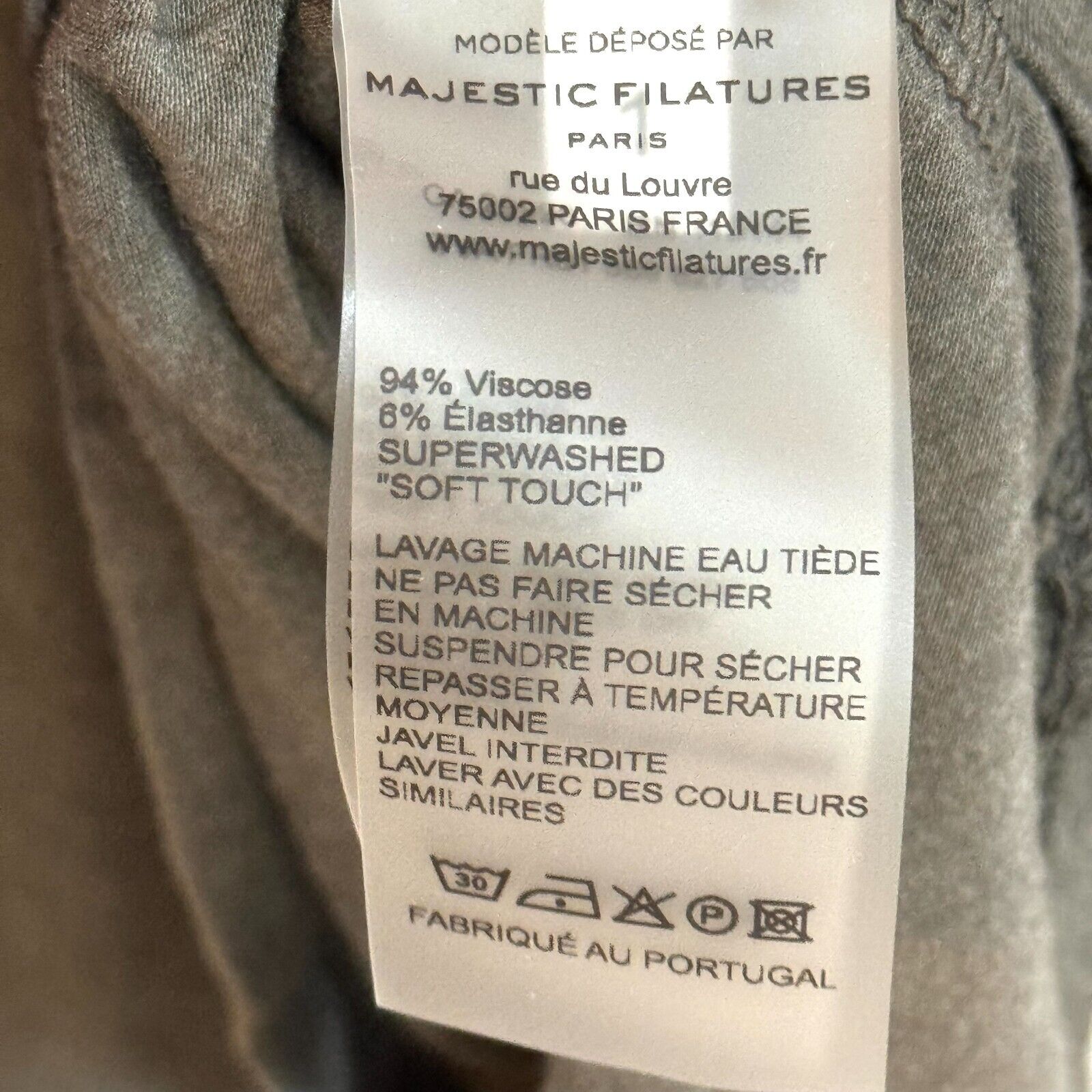 New Majestic Filatures Deluxe Soft Gray Long Sleeve Tee Size XS (1)