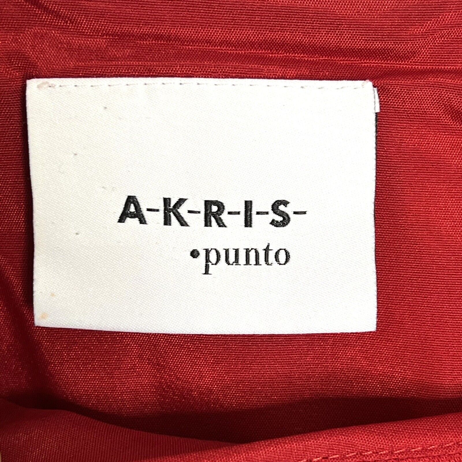 Akris Punto Sheath Dress Size 10 Red Ruffle Sleeve Career