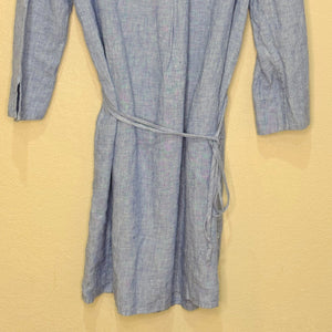 Lilly Pulitzer Pilar Tunic Linen Dress Size Small Beckon Blue Belt $218