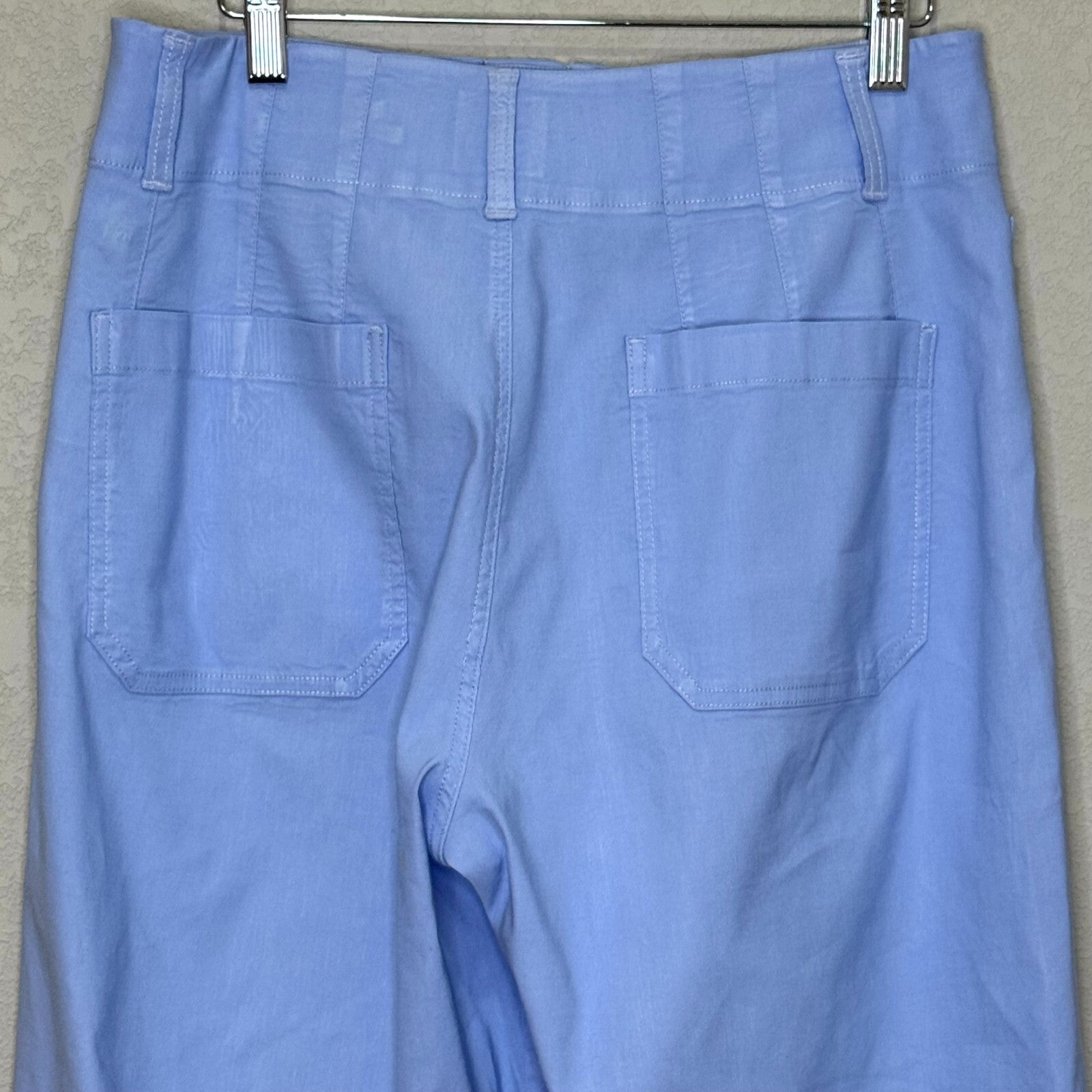 Anthropologie Colette Pants Size 29 Sky Blue Wide Leg Cropped Ankle