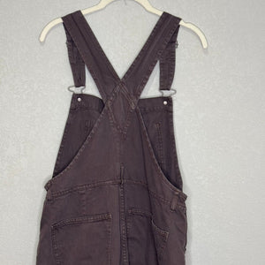 Free People We The Free Ziggy Denim Overalls Size Small Mocha Brown