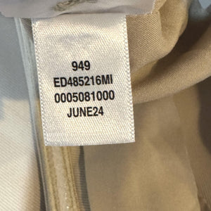 Open Edit Halter Crop Vest Womens Large Beige Button Front Sleeveless Blouse Top